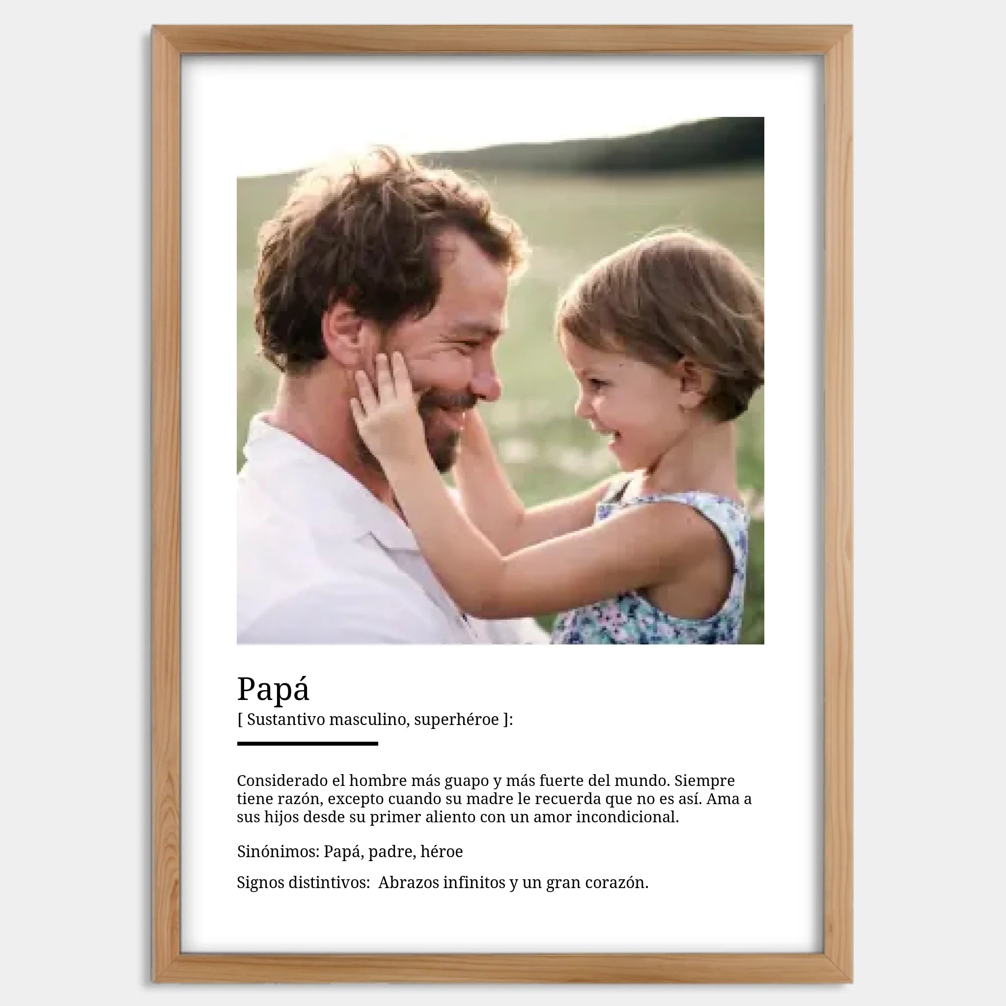 Cadre bois personnalisé cadeau