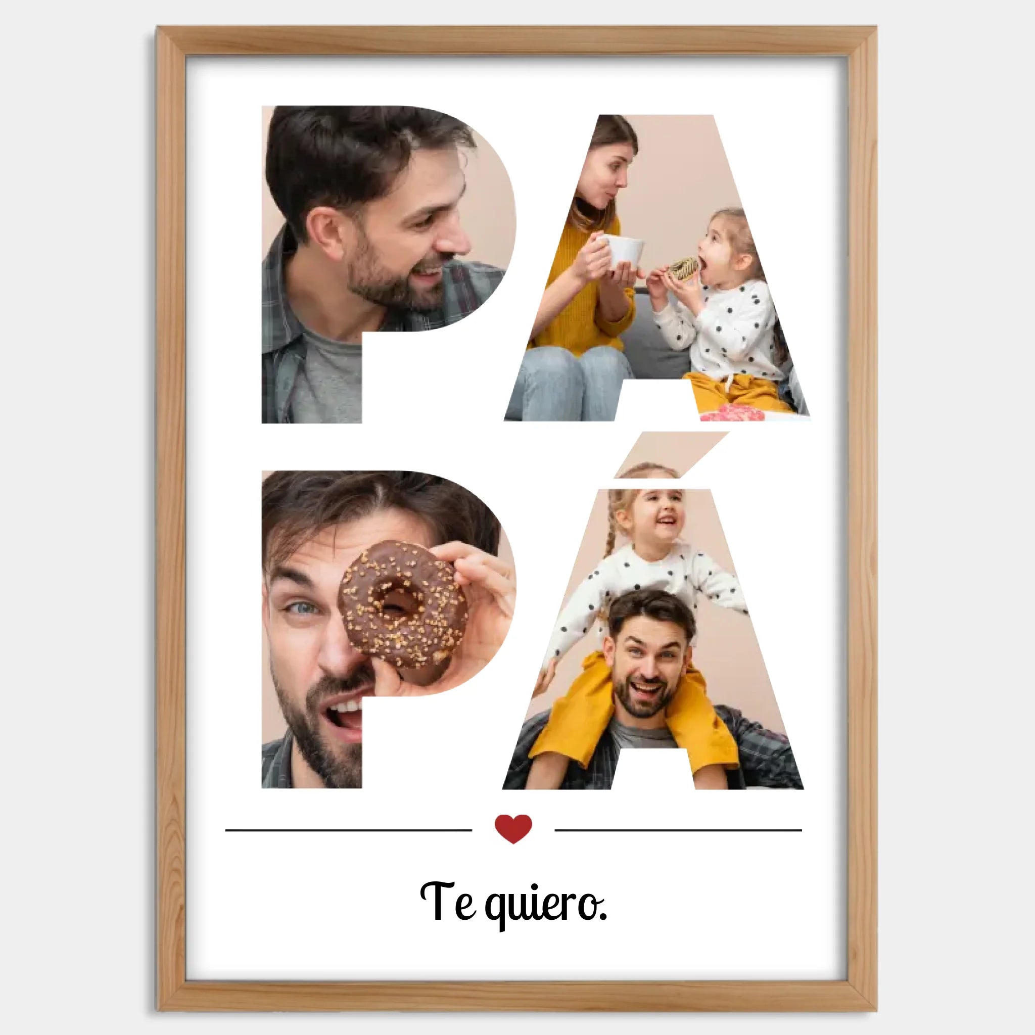 Cadre bois personnalisé cadeau