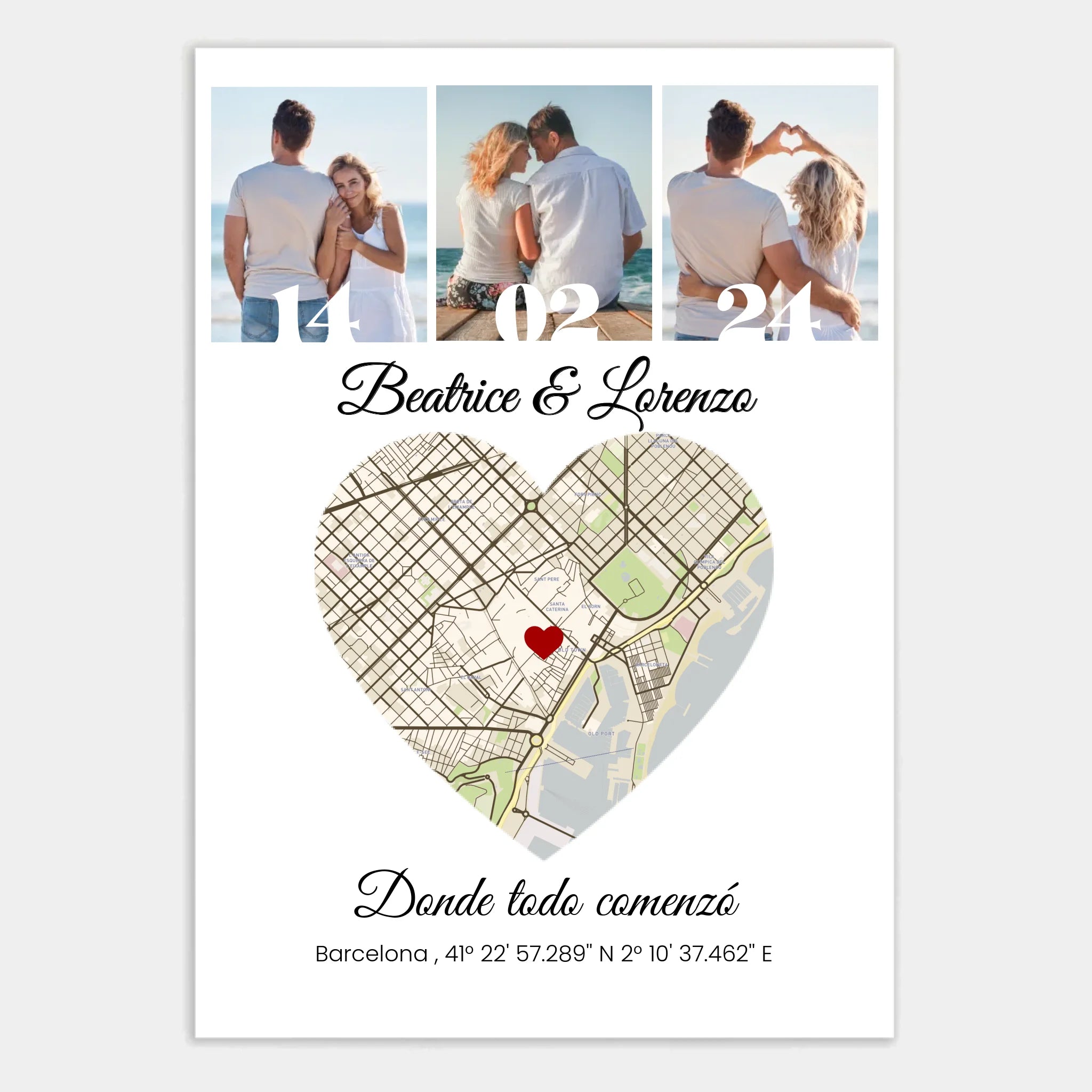 Affiche personnalisée cadeau