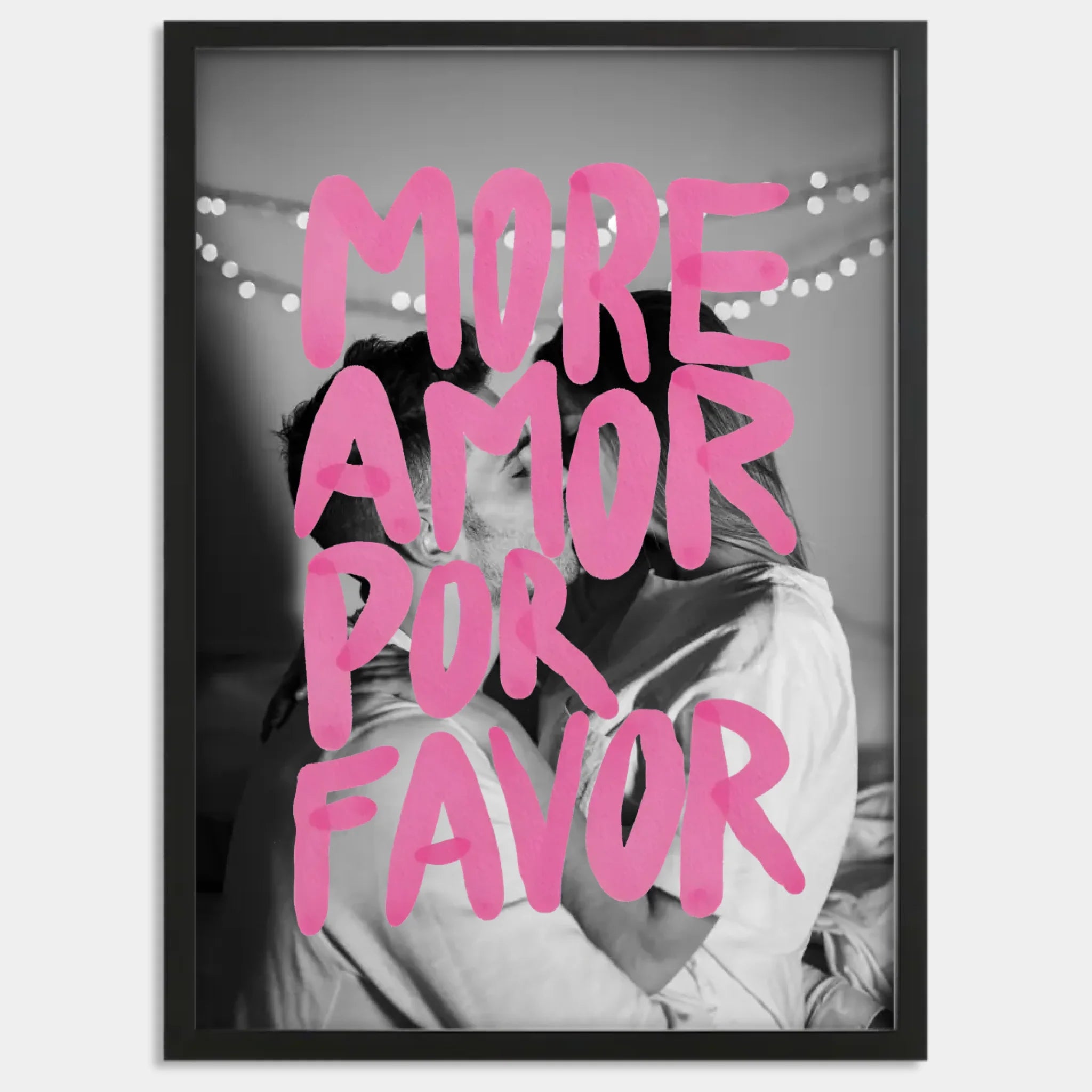 Cadre bois noir personnalisé cadeau