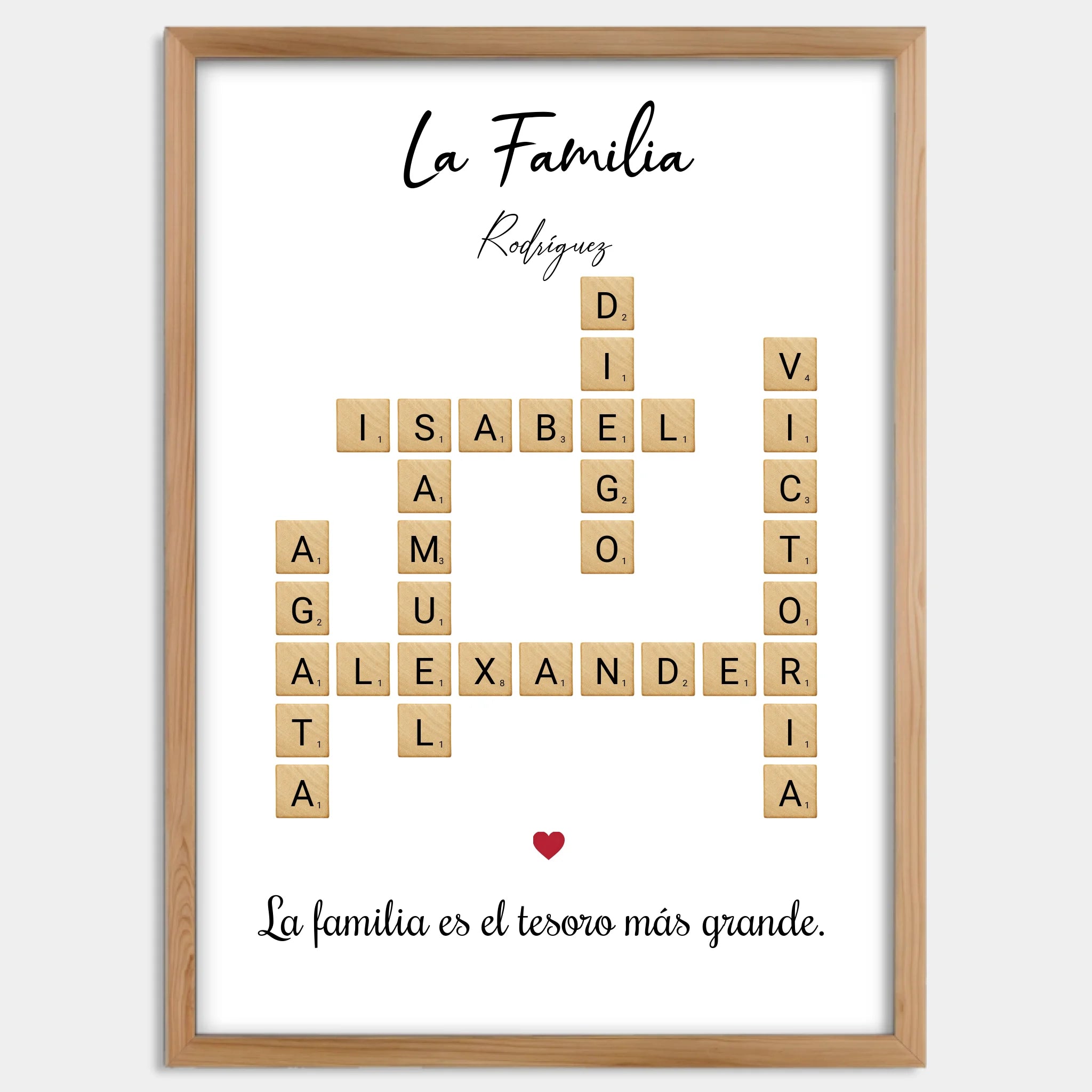 Cadre bois personnalisé cadeau