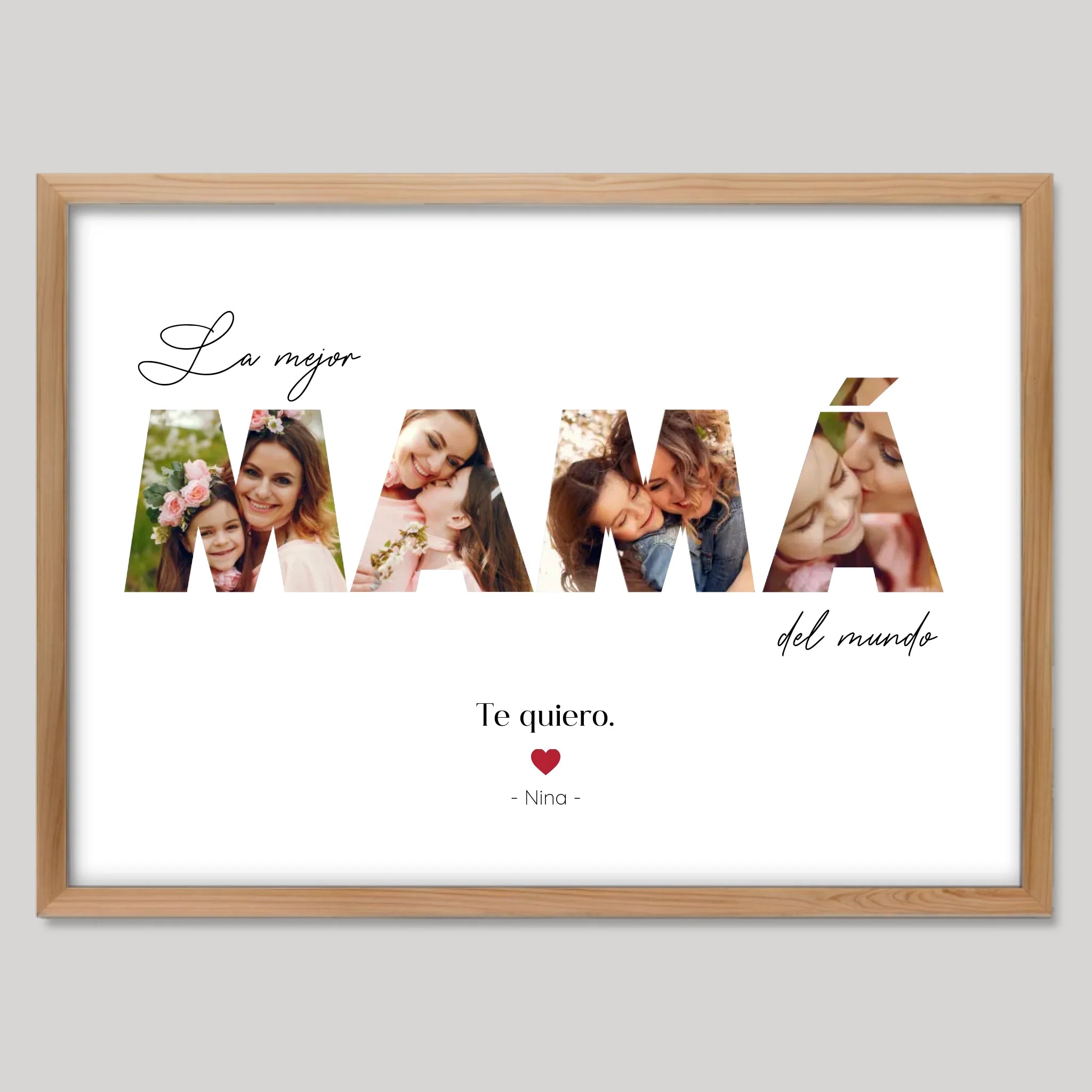 Cadre bois personnalisé cadeau