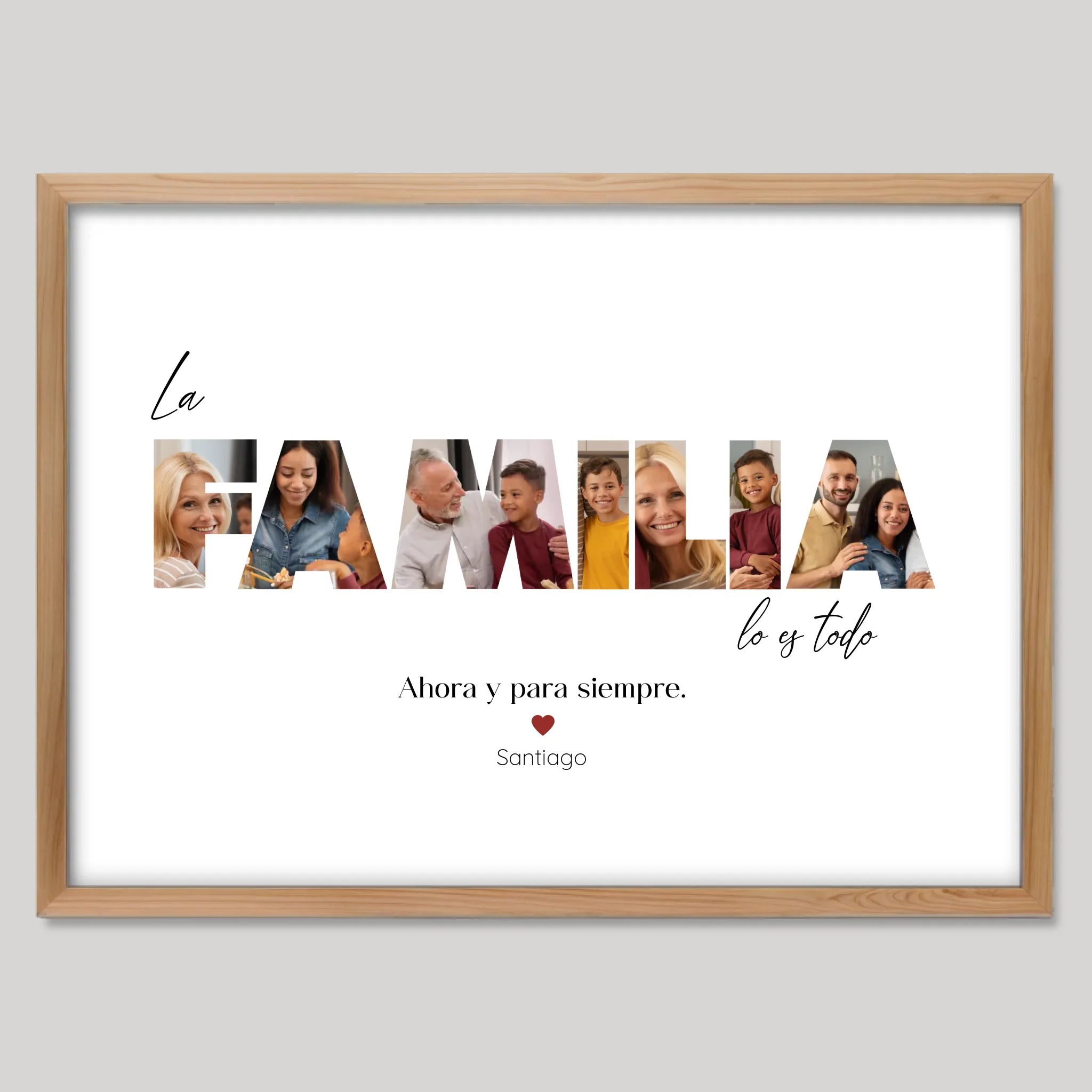 Cadre bois personnalisé cadeau