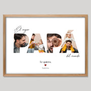 Cadre bois personnalisé cadeau